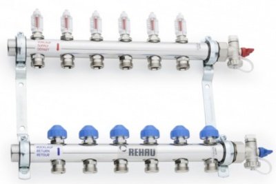 REHAU  Распределительный коллектор HKV-D на 10 контуров 